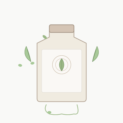 Körperpflege-Set mit botanischen Elementen